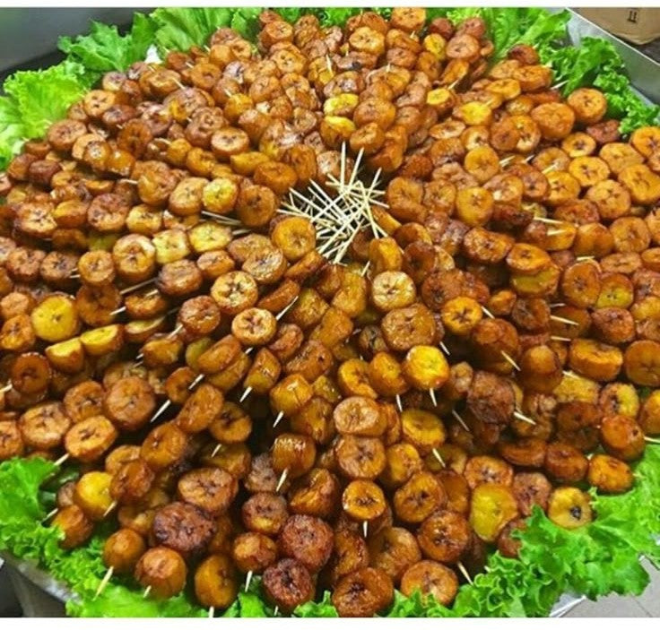 Brochettes de plantains