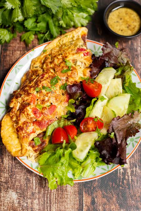 Omelette aux légumes